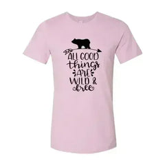 All Good Things Are Wild And Free Printed T-shirt | Premium Comfort & Style - Femstylo