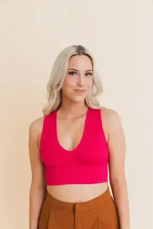 Eco Chic Ribbed Harmony Crop Top - Comfort and Sustainability Combined - Femstylo