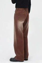 Wide Straight Jeans with Pockets - Femstylo