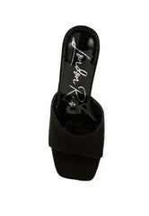 Bumblin Round Heel Micro Suede Sandals - Femstylo