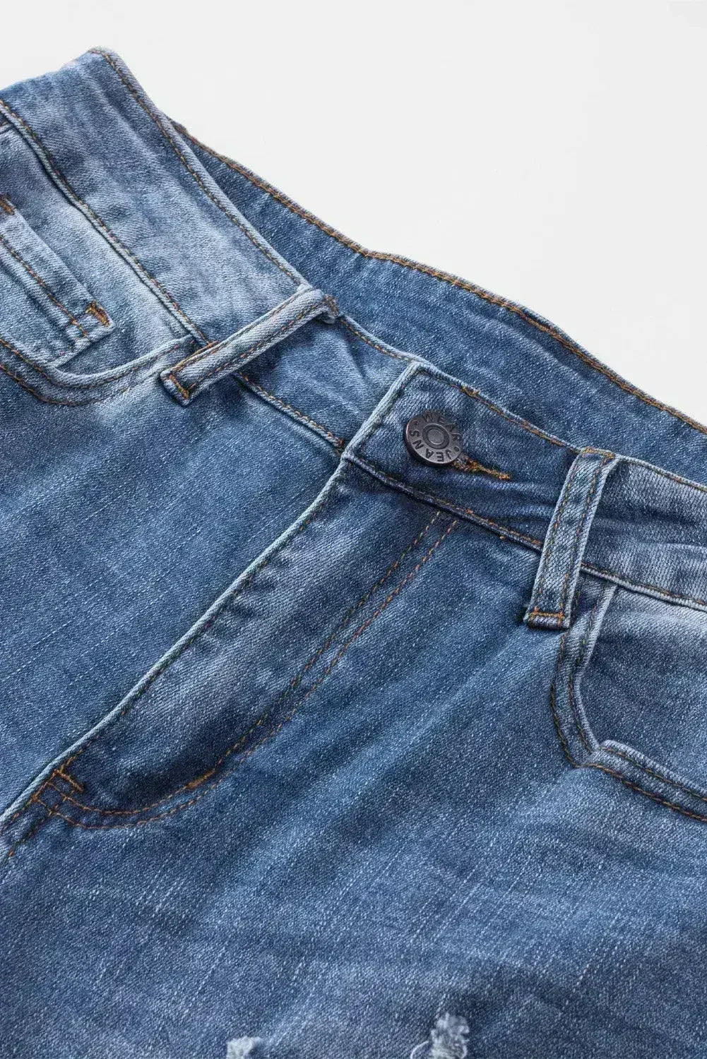 American Flag Patched Distressed Jeans - Femstylo