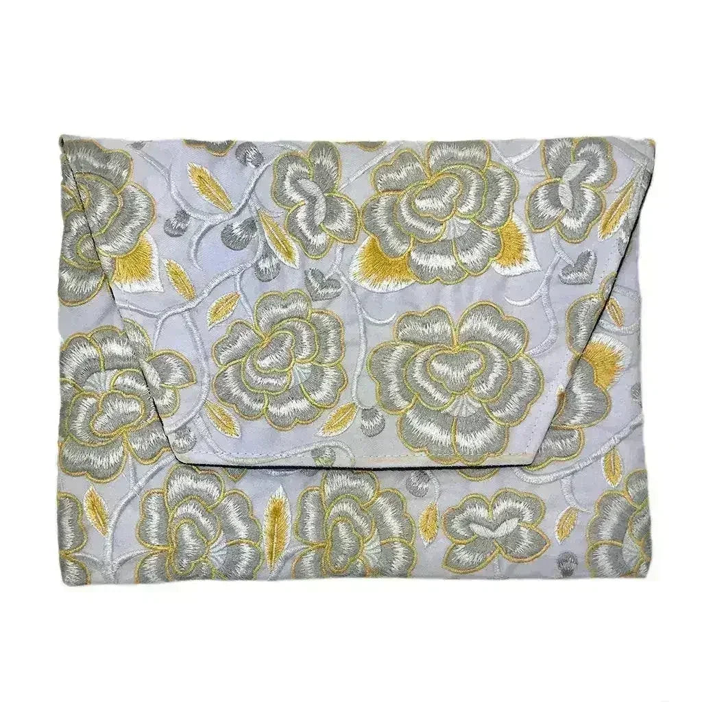 Embroidered Flower Clutch - Femstylo