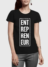 Entrepreneur Vertical Half Sleeves Women T-shirt - Femstylo