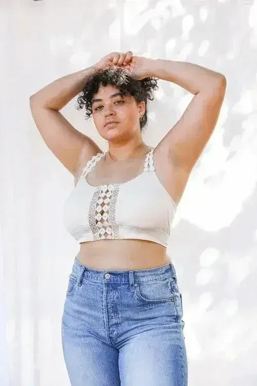 Eye Lace Applique Bralette - Femstylo