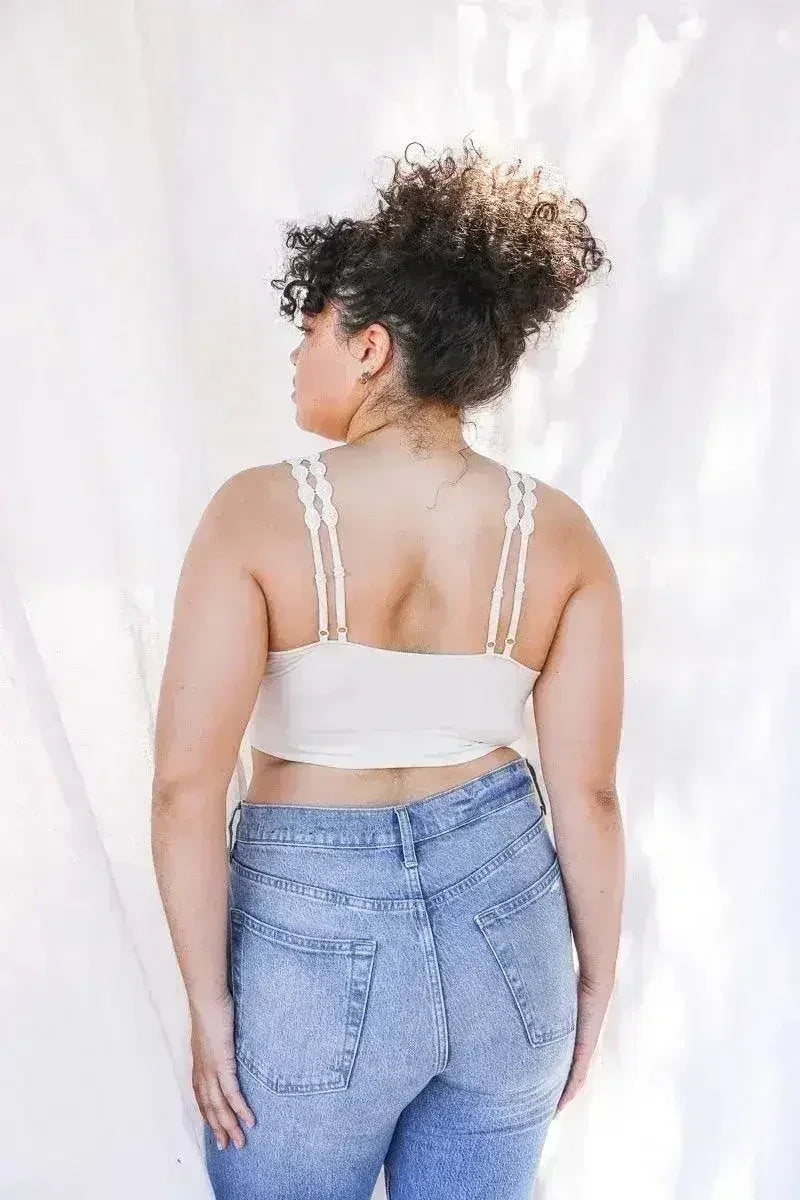 Eye Lace Applique Bralette - Femstylo