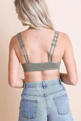 Eye Lace Applique Bralette - Femstylo