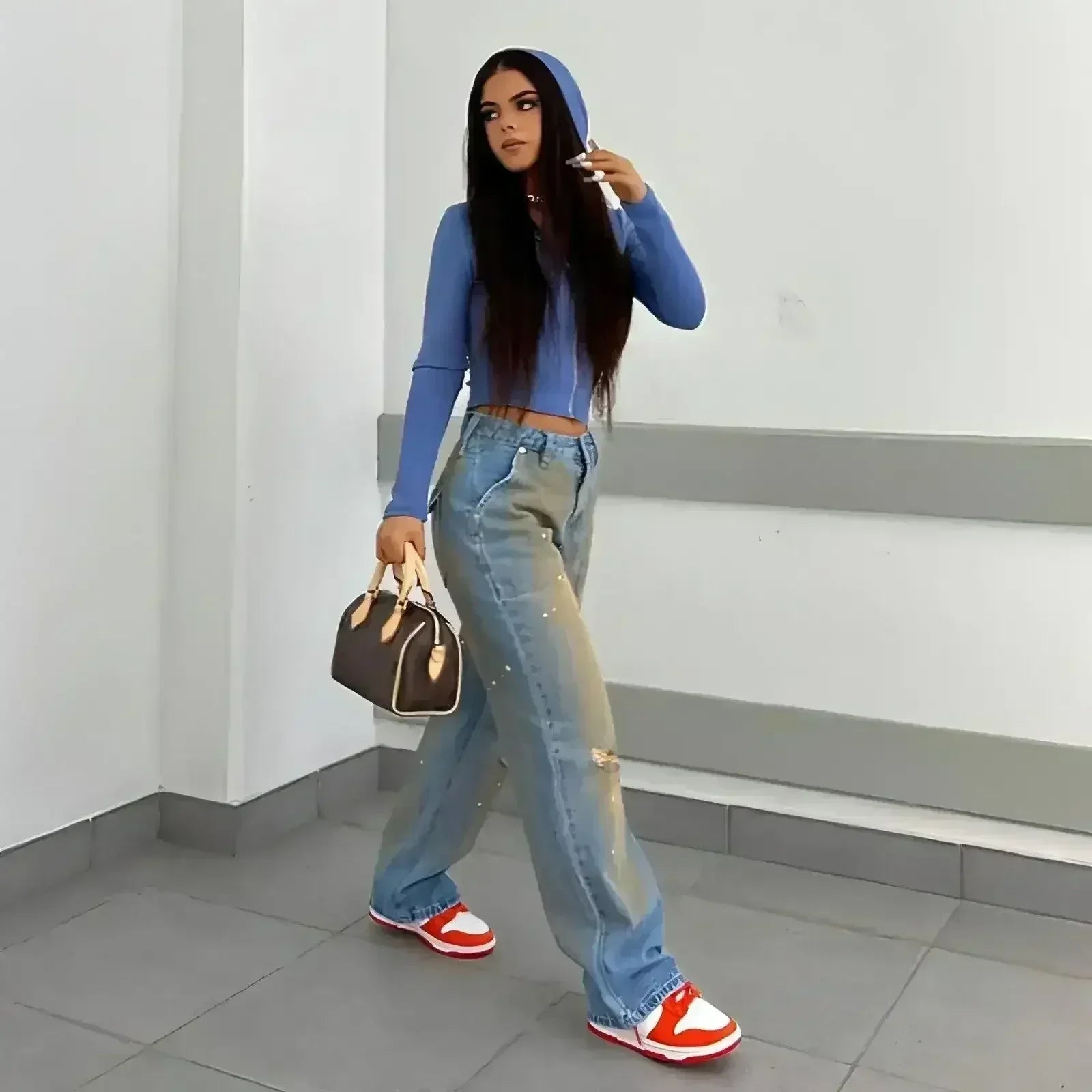 UrbanEase™ – Loose High Waist Street Jeans - Femstylo