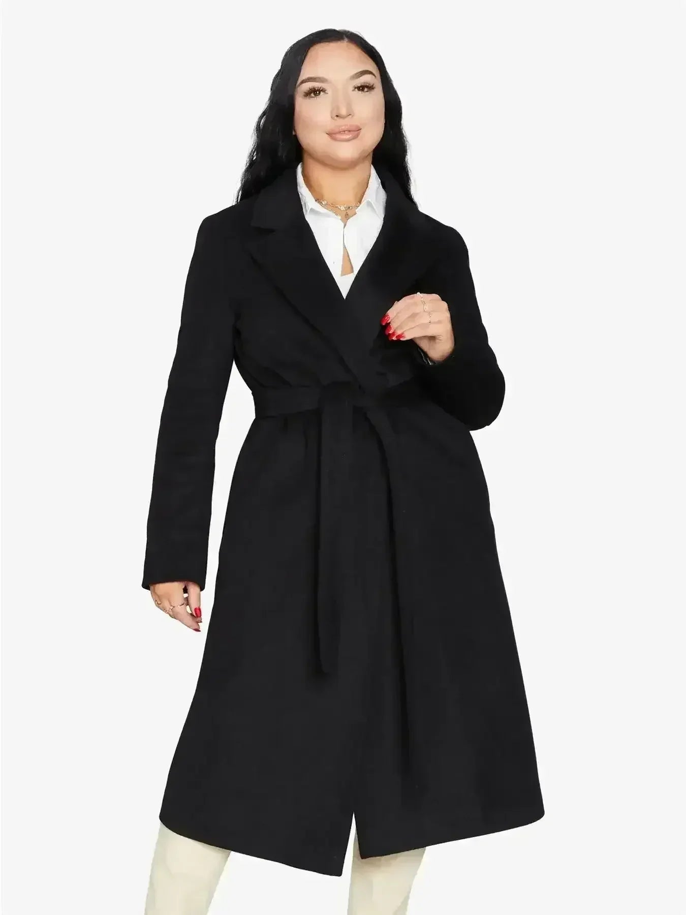 (PRE-ORDER) Belted Longline Duster Coat (2024) - Femstylo