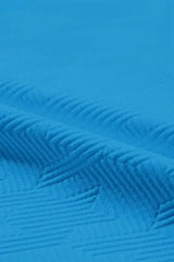 White Textured V Neck Collared Split Hem T Shirt - Femstylo