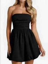 Ruched Tube Mini Dress - Femstylo