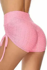 Pink Butt Lifting High Waist Women's Swim Short - Femstylo