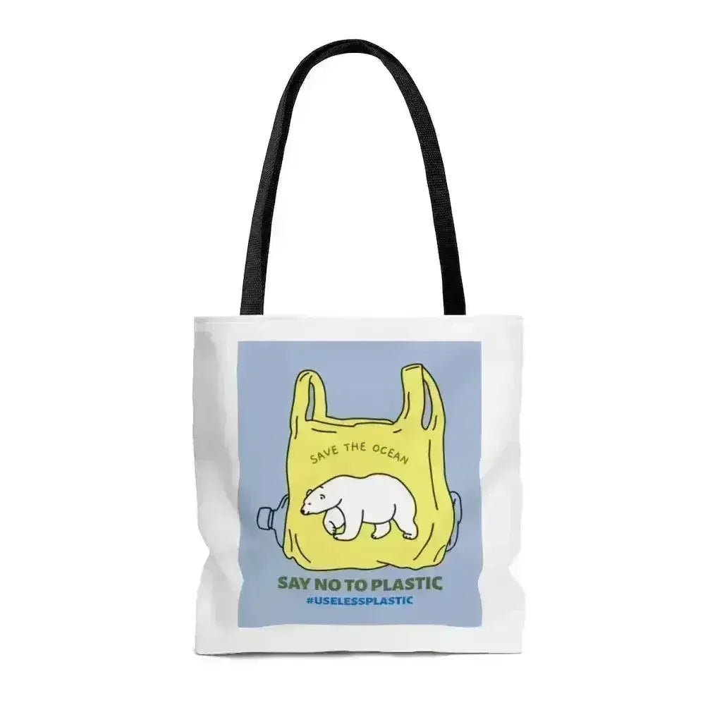 Save Earth Polar Bear Edition Shopper Tote Bag Medium - Femstylo