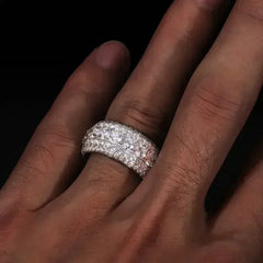 LuxeJewels™ - S925 Sterling Silver Mosonite Ring - Femstylo