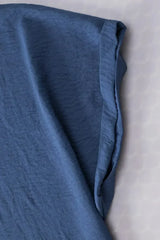 White Notched Neck Batwing Sleeve Blouse | Femstylo - Femstylo