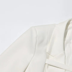 Fashion Slim Fit Patchwork Suit Jacket For Women | Femstylo