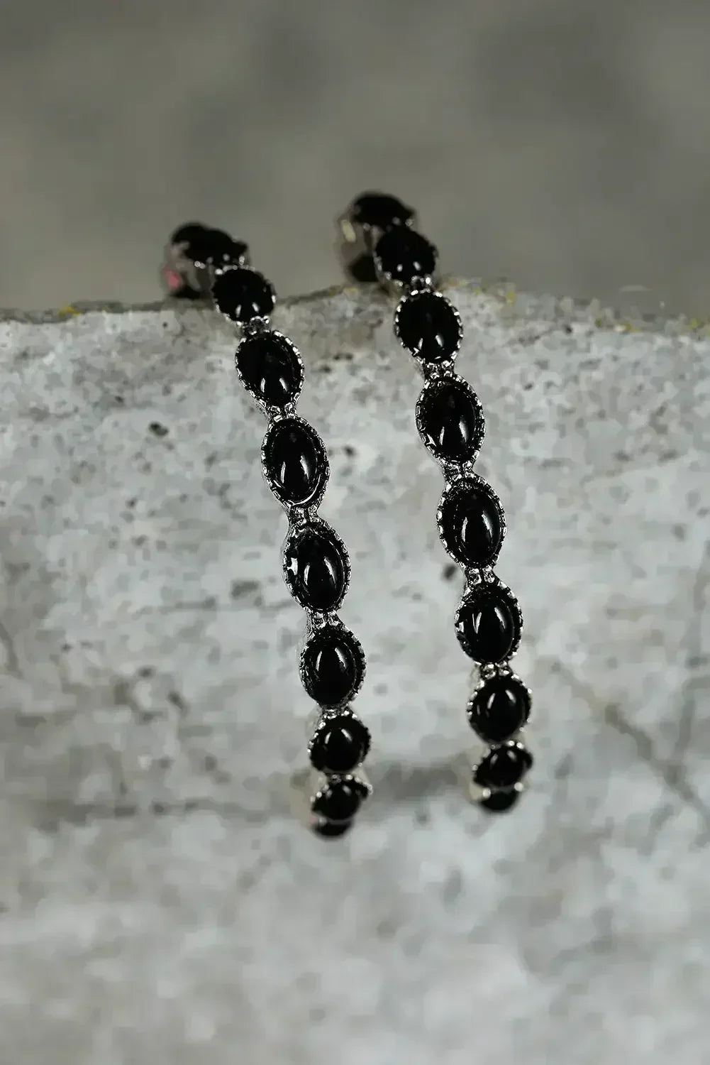 Bonbon Turquoise Big Circle C Shaped Earrings - Femstylo