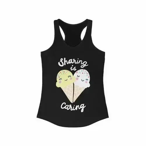 Sharing is Caring Racerback Tank Top - Femstylo