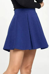 High-Waisted Pleated Skater Skirt - Femstylo