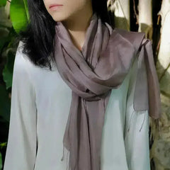 Plum Khmer Silk Scarf - Femstylo