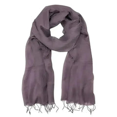 Plum Khmer Silk Scarf - Femstylo