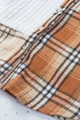 Plaid Pocket Shirt Jacket - Femstylo