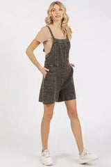 Mittoshop Textured Knotted Overalls with Wide Strap Design - Femstylo