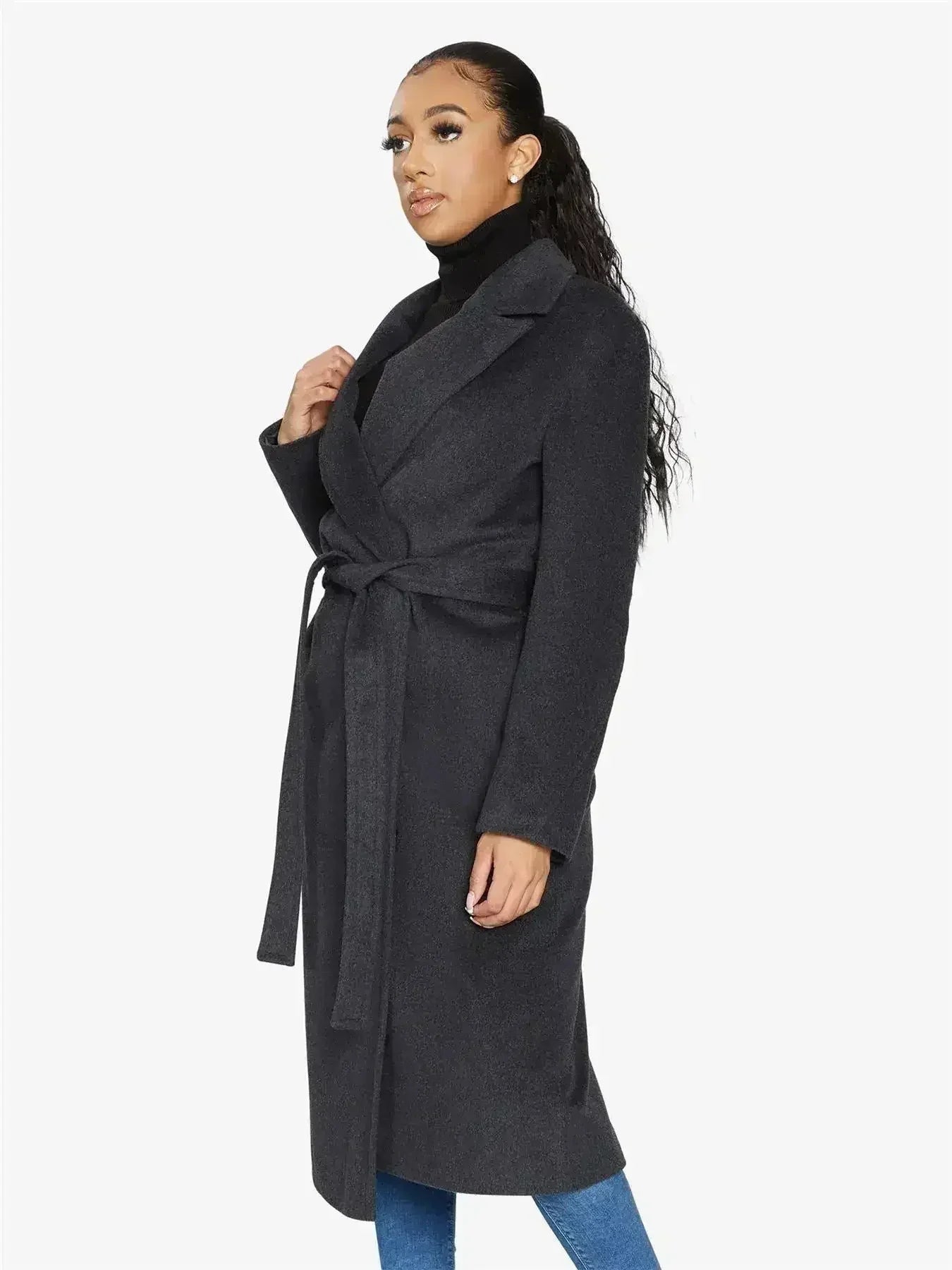 (PRE-ORDER) Belted Longline Duster Coat (2024) - Femstylo