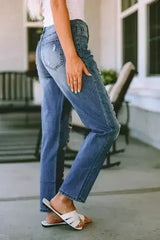 American Flag Patched Distressed Jeans - Femstylo