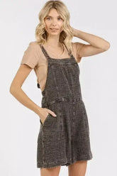 Mittoshop Textured Knotted Overalls with Wide Strap Design - Femstylo