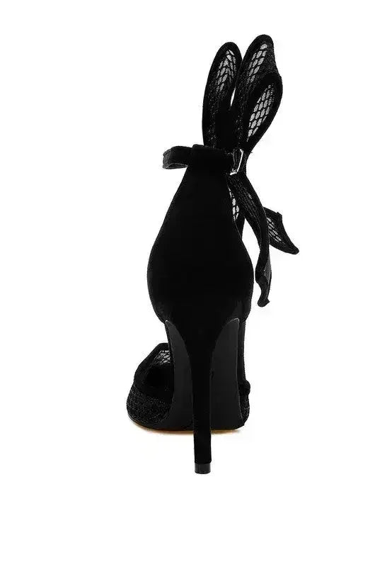 Regenta Big Bow Detail Stiletto Sandals - Femstylo