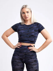 Women's Lightweight Short-Sleeve Crop Top - Workout & Casual - Femstylo