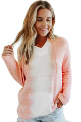 Women Cute Pink White Tie Dye Hoodie - Femstylo