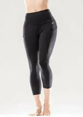 Jolie High-Waisted Capri Leggings with Hip Pockets - Femstylo
