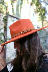Flat Brim Buckle Hat - Femstylo