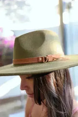Flat Brim Buckle Hat - Femstylo