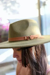 Flat Brim Buckle Hat - Femstylo