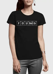Founder Half Sleeves Women T-shirt - Femstylo