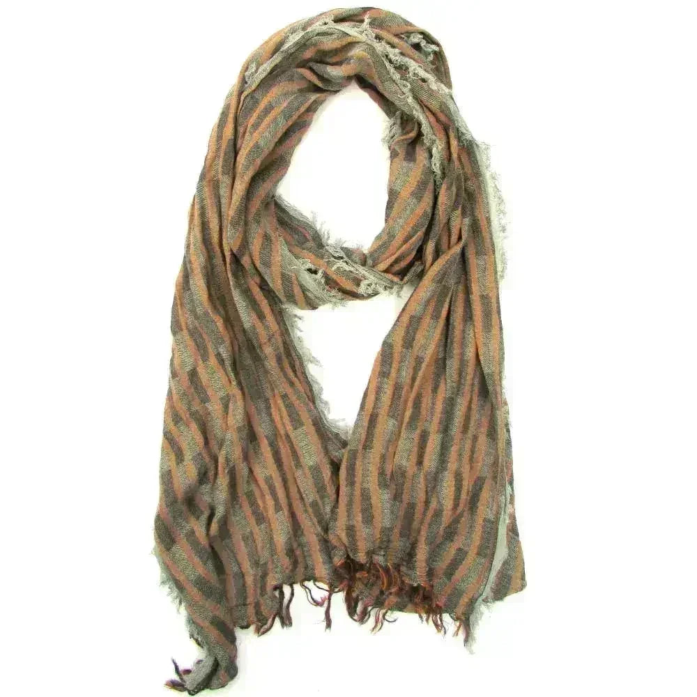 Turkish Cotton Fringed Hobo Scarf - Femstylo
