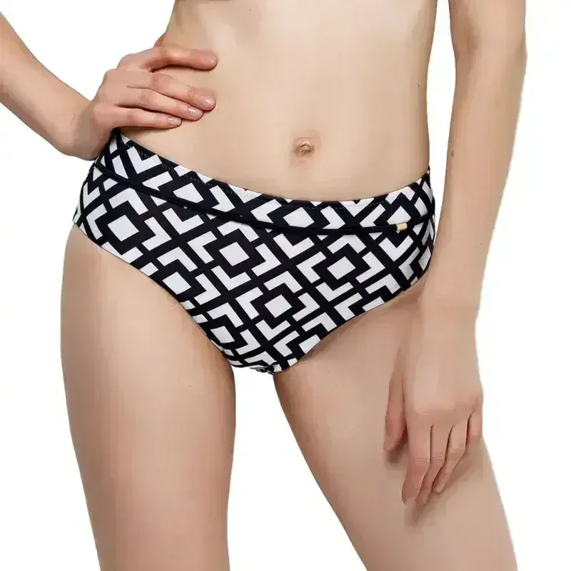 High Waist Bikini Bottom Lauma Swim Beach Party - Femstylo