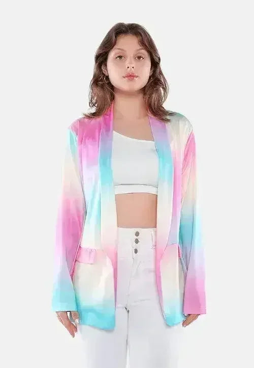 Glaze Print Semi Casual Blazer - Femstylo