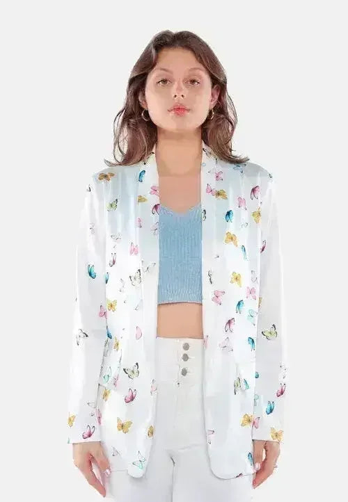 Glaze Print Semi Casual Blazer - Femstylo