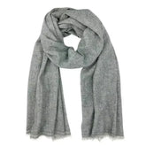 Gray Handloom Cashmere Scarf - Femstylo