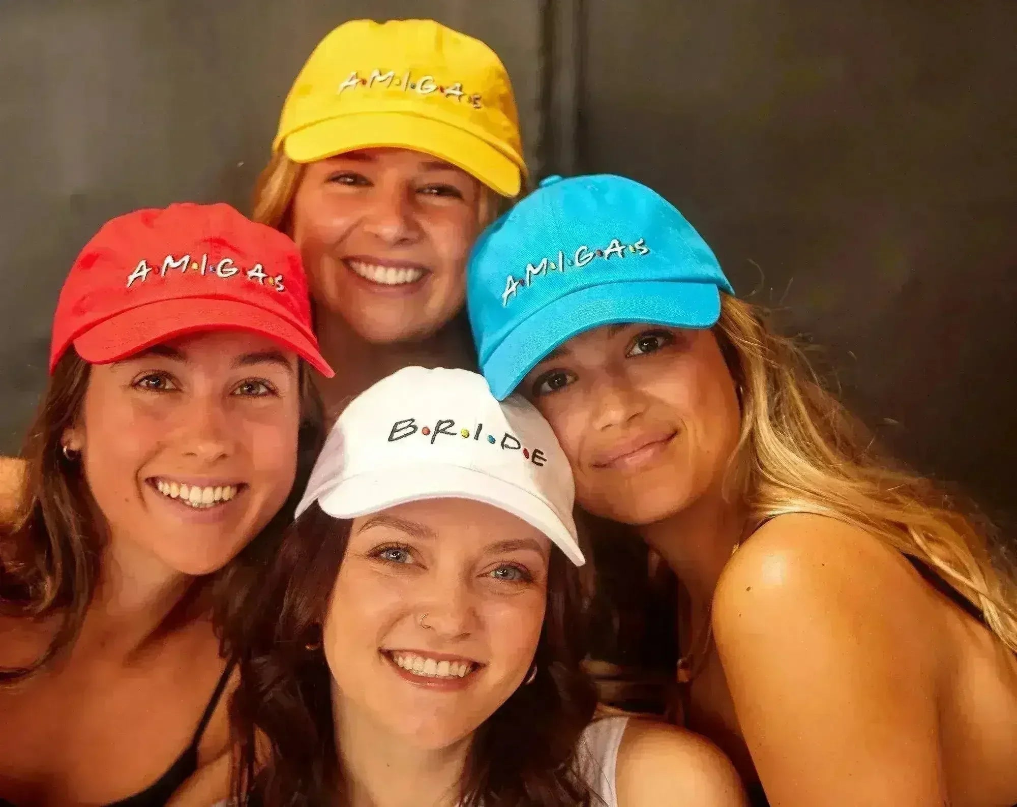 FRIENDS Bachelorette Hats - Bride & Amigas Party Caps | Femstylo - Femstylo