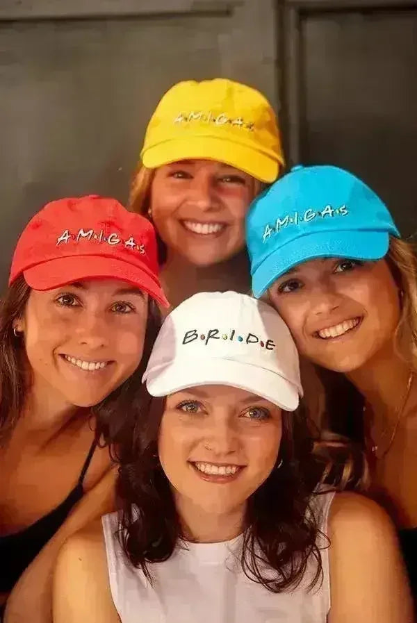 FRIENDS Bachelorette Hats - Bride & Amigas Party Caps | Femstylo - Femstylo