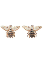 Honey Bee Stud Earrings Rosegold - Femstylo
