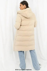 Hooded Longline Puffer Coat - Femstylo