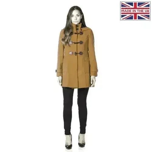 Hooded Toggle Fastened Slim Fit Coat - Femstylo