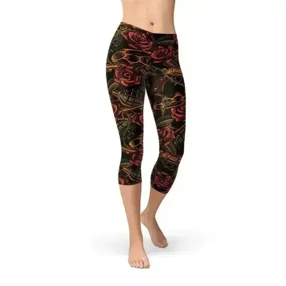 Womens Badass Capri Leggings - Femstylo