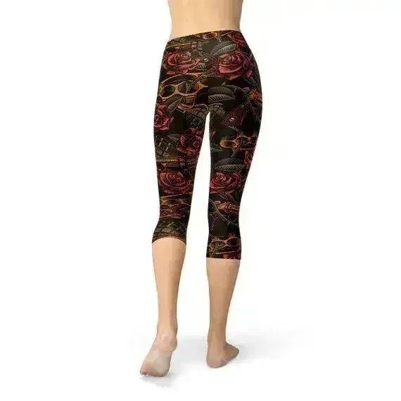 Womens Badass Capri Leggings - Femstylo