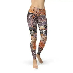 Womens Aboriginal Dreamtime Leggings - Femstylo